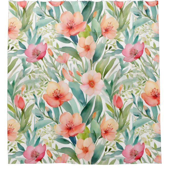 Botanicale Fresh Spring Duschvorhang (Vorderseite)