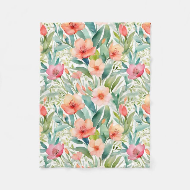 Botanicale Fresh Spring Fleecedecke (Vorderseite)