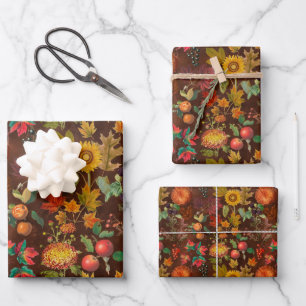 Botanicals Herbst Geschenkpapier Set