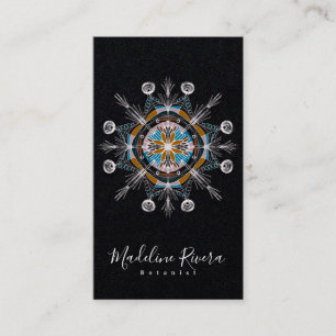 Botanik Florist Yoga Boho Mandala Visitenkarte