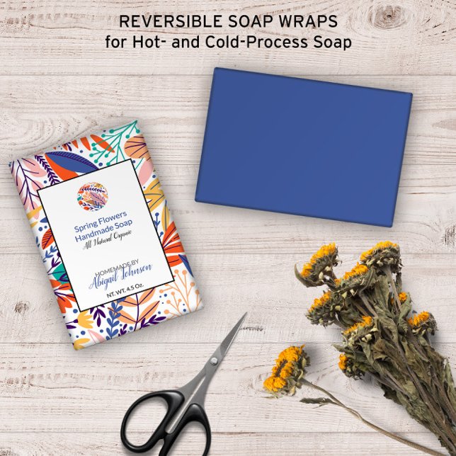 Botanique feuille 💐 Colorful Moderne Enveloppemen (Leaves Botanical 💐 Colorful Modern Soap Wrap
)