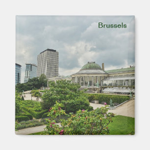 Botanique-Garten im Zentrum von Brüssel, Belgien Magnet