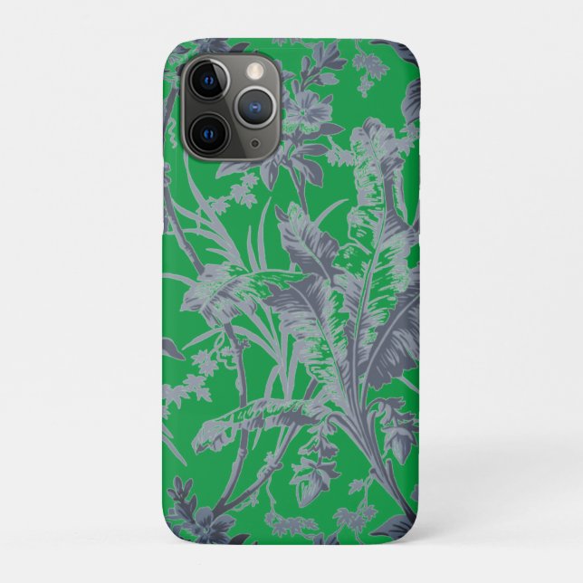 Botanique Green Chinoiserie Coque-Mate coque iphon (Dos)