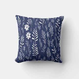 Botanique Matisse style floral motif coussin