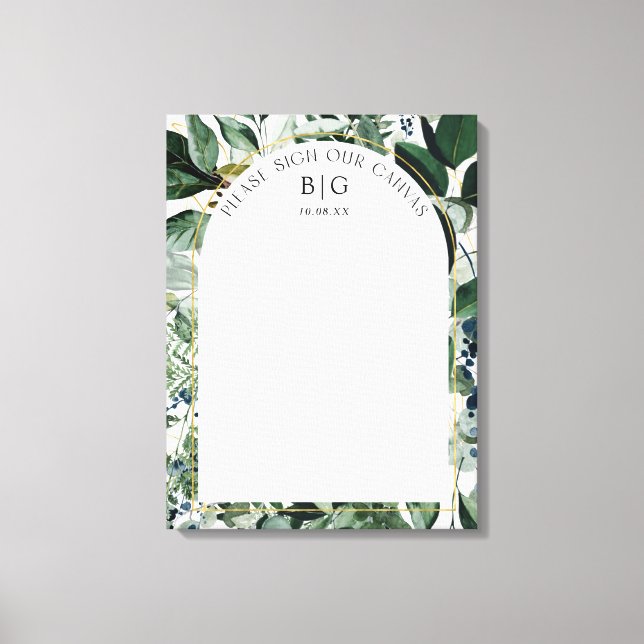 Botanique moderne signature livre d'or alternative (Recto)