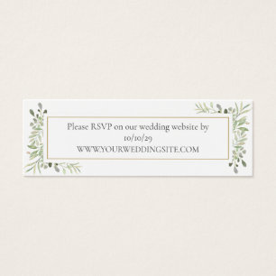 Botanique Verdure Aquarelle Site Mariage RSVP