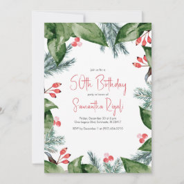 Botaniques d'hiver 50e anniversaire Invitations