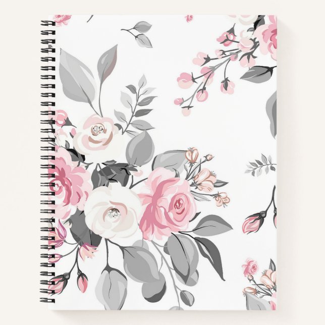 Botanisch Abstrakt Notizbuch (Vorderseite)