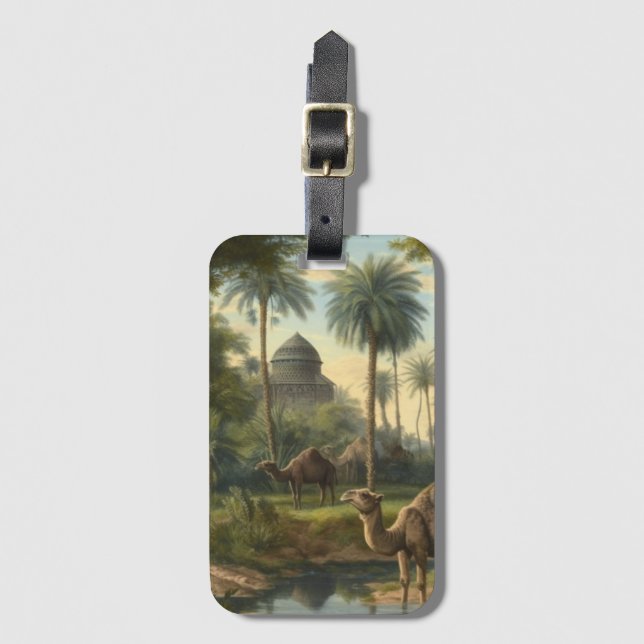 Botanisch: Dromedaren im Dschungel in der Nähe ein Gepäckanhänger (Vorderseite Vertikal)