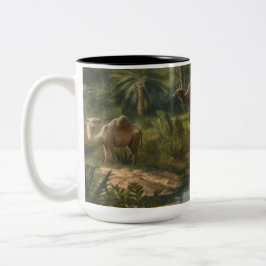 Botanisch: Dromedaren im Dschungel in der Nähe ein Zweifarbige Tasse