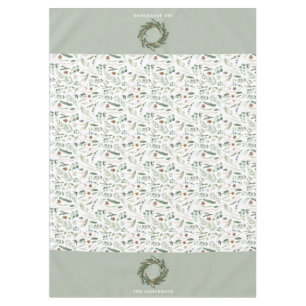 botanisch elegante moderne Geschenkdekoration Tischdecke