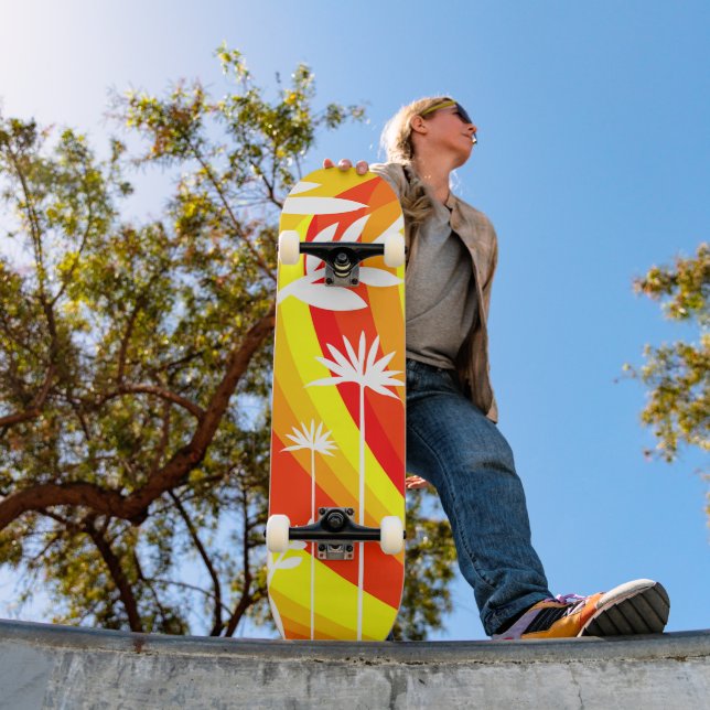 Botanisch gelb und orange skateboard (Außenbereich 1)