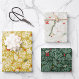 Botanisch Geschenkpapier Set