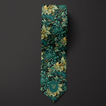 Botanisch-goldene Verdigris Krawatte<br><div class="desc">Erweitern Sie Ihr Hochzeitsensemble mit unseren Verdigris und Gold Botanical Wedding Neck Tie. Die Kombination aus Verdigris und Gold, zusammen mit dem aufwändigen botanischen Design, strahlt Eleganz und Stil aus. Vergessen Sie nicht, sich mit unseren passenden Socken abzustimmen, um einen polierten Look zu erhalten.</div>