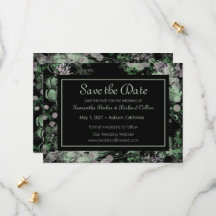 Botanisch grün und rosa