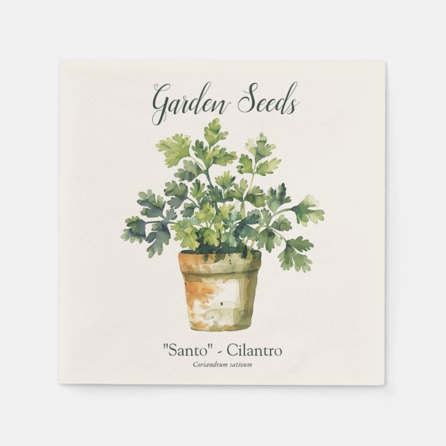 Botanisch - Ideal für das Essen im Garten zu Tisch Serviette (Vorderseite)