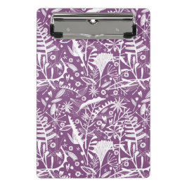 Botanisch Lila modern Mini Klemmbrett