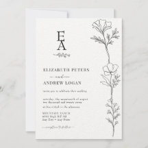 Botanisch-minimales Elegant | Hochzeit von Wildblu