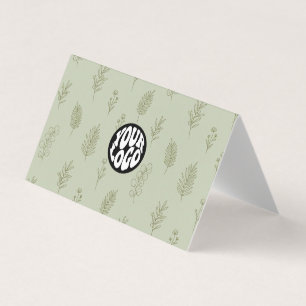 botanisch mit Ihrem Logo Visitenkarten
