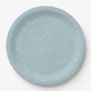 Botanisch-modern-blau-floral Pappteller