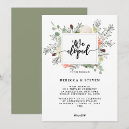 botanisch modern wir erschienen Einladung