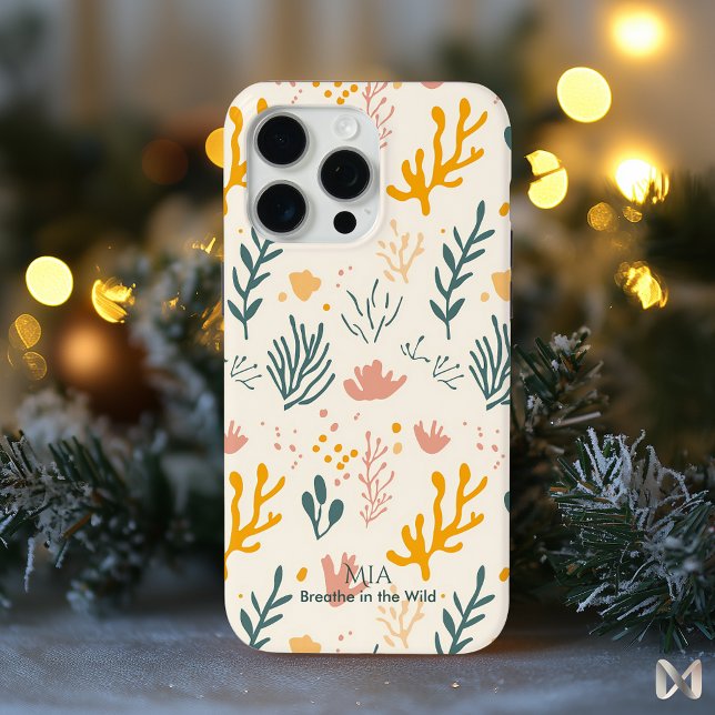 Botanisch - Pastel Coral Reef Minimal Case-Mate iPhone Hülle (Von Creator hochgeladen)