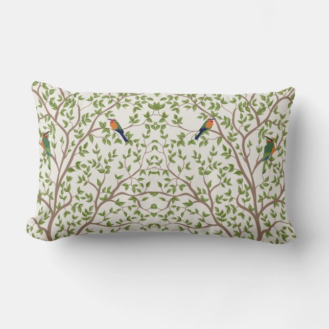 Botanisch Personalisiert Lumbar Kissen Custom Zuha (Vorderseite)