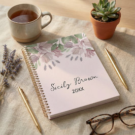 Botanisch rustikal elegante Wasserfarbe-Foliage Planer
