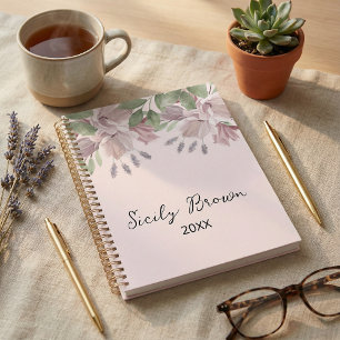 Botanisch rustikal elegante Wasserfarbe-Foliage Planer