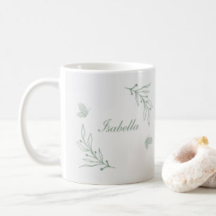 Botanisch schlichter Salbei Kaffeetasse