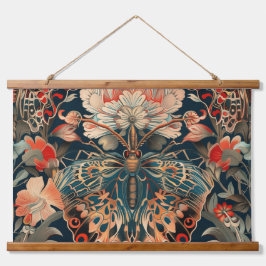 Botanisch Wandteppich Mit Holzrahmen