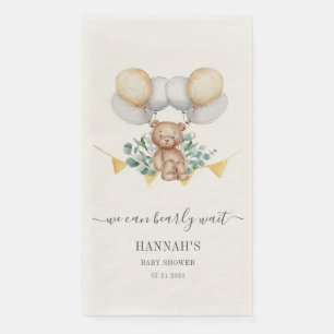 Botanisch Wir Können Es Kaum Erwarten Bären-Baby-P Serviette