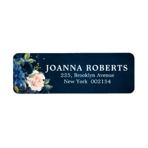 Botanische Adresse des Navy Blue Blush Pink Rose