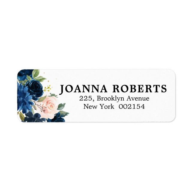 Botanische Adresse des Navy Blue Blush Pink Rose (Vorne)