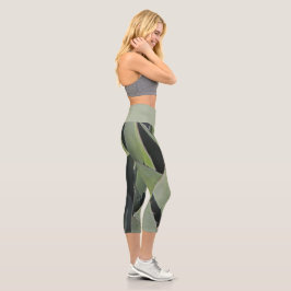 Botanische Agave Leaf Foto Wüste Pflanze Capri Leggings