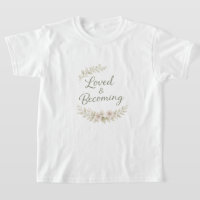 Botanische Akzente Liebeszitate KI-Kunst T-Shirt