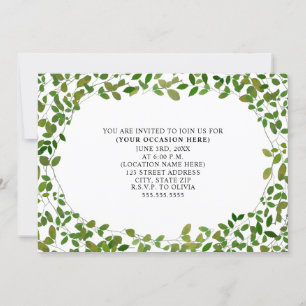 Botanische Allgemeine Universelle Party Einladung