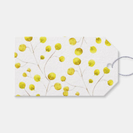 Botanische Aquarellfarbe Geschenkanhänger