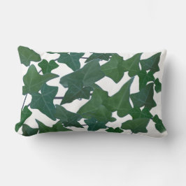 Botanische Aquarellfarben Grünes Englisch Ivy Lendenkissen