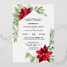 Botanische Aquarellkirche Weihnachten Hochzeit