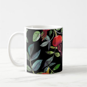 Botanische Aquarellzeichnung Hundsrosenmuster. Bri Kaffeetasse