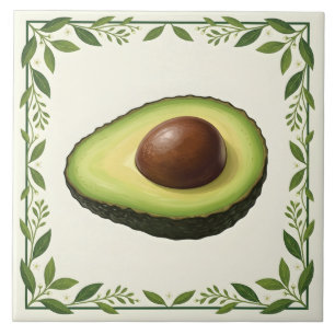 Botanische Avocado Fliese