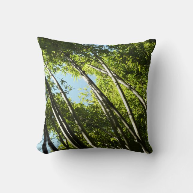 Botanische Bambusnatur Kissen (Vorderseite)