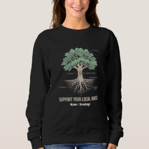 Botanische Baum-Anatomie Unterstützen Sie Ihre Lok Sweatshirt