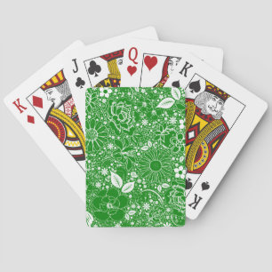 Botanische Beauties Grüne Fahrradkarten Spielkarten