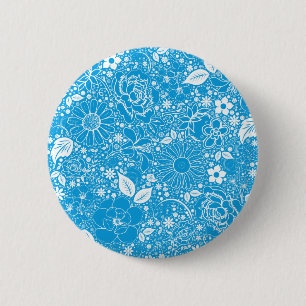 Botanische Beauties Light Blue Button