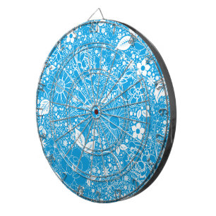 Botanische Beauties Light Blue Dart Board Dartscheibe