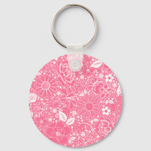 Botanische Beauties Light Pink KEY CHAIN Schlüsselanhänger