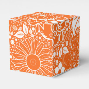 Botanische Beauties Orange-Square Gevor Box Geschenkschachtel