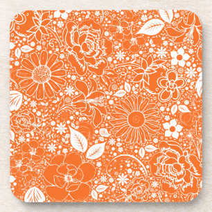 Botanische Beauties Orange UNTERSETZER